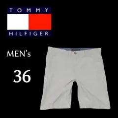 メンズ36 TOMMY HILFIGER ショートパンツ ライトグレー