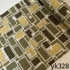 yk328 捺染 浴衣 生地 反物 はぎれ 古布 リメイク 変わり織り