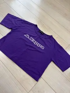 Kappa 紫 クロップドTシャツ 半袖