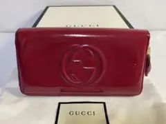 【美品】GUCCI ソーホー 長財布 ラウンドファスナー タッセル