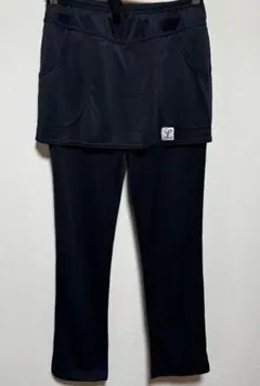 Loeuf ルフ スコート 薄手スコート付きパンツ 339PA-BK サイズM