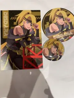 NARUTO デイダラ 東京タワー RED 缶バッジ コースター カード
