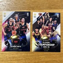 アルバルク東京　チャンピオンシップ　ステッカー　2枚セット　Bリーグ　くじプラ