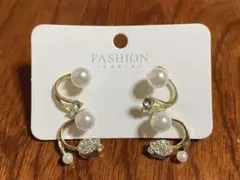 【新品・未使用】パール付きピアス 2点セット