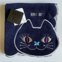 ANNA SUI 猫デザイン タオル 約25cm