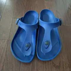 ビルケンシュトック　青色サンダル　23cm