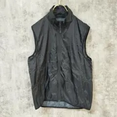 【美品】UNIQLO ユニクロ ナイロンベスト フルジップ ブラック Free