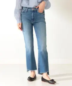 MOTHER デニムパンツ 24 INSIDER CROP STEP FRAY