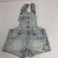 DIVIDED H&M ショートパンツオーバーオール　デニムサロペット　36