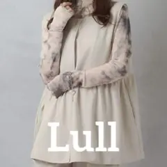 【美品】 Lull キレイめペプラムベスト オフホワイト F
