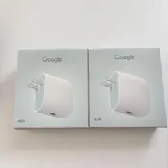 Google 45W USB-C 電源アダプター 純正　2個セット