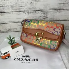 COACH☆ショルダーバッグ シグネチャー レインボー