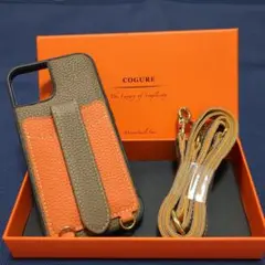 【未使用】COGURE iPhone13 ケース ショルダーストラップ 本革