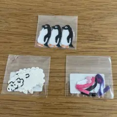 check &stripe ワッペン　アップリケ