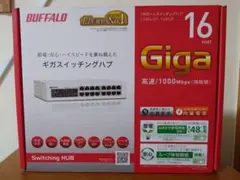 BUFFALO スイッチングハブ LSW4-GT-16NSR 16ポート