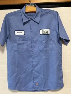 Dickies 名札付きワークシャツ Mサイズ