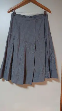 gigot ジゴ 02 グレンチェック グレー 変形スカート