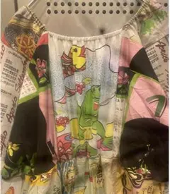 【超レア】古着 一点物 ワンピース パッチワーク パッチワークワンピース 個性派