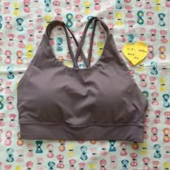 薄紫 クロスバック ヨガウェア XL