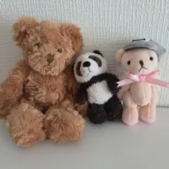テディベア　パンダ　ミニぬいぐるみ