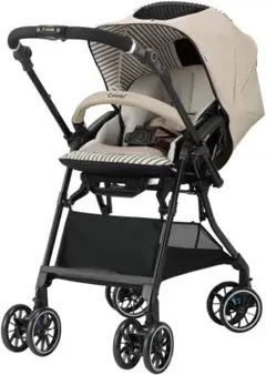 コンビ スゴカル α 4キャス compact EG HT ストライプベージュ