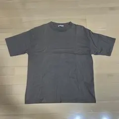 ダークブラウン クルーネック Tシャツ 半袖