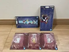 一番くじ ディズニー E賞 ミニフィギュアチャーム 3種セット & おまけ