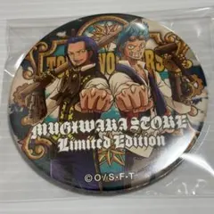 フランキー　アイスバーグ　輩缶バッジ　ONE PIECE 麦わらストア
