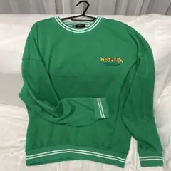 【お盆限定値下げ】トレーナー　グラフィックプリント　グリーン　Mサイズ