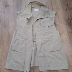 LAKOLE　ラコレ　ミリタリーベスト　ベージュ　新品