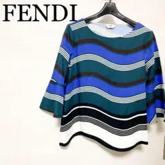 FENDI フェンディ トップス ロゴ コットン タグ付き