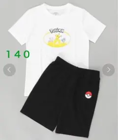 adidas アディダス　ポケモン　セットアップ　Tシャツ　ハーフパンツ　140