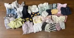 ベビー服 夏春 女の子 70-90 34点まとめ売り