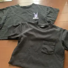 女児ガールズTシャツ2枚セットプレイボーイユニクロ