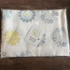 【新品】モスリンガーゼ 花柄 おくるみ110cm×100cm