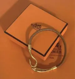 【新品未使用】HERMES 稀少ヴィンテージ ジャンボ ブレスレット ゴールド