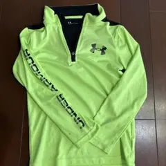 Under Armour 蛍光イエロー ハーフジップ 長袖カットソー