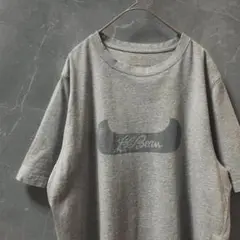 L.L.Bean 筆記体 ロゴ グッドプリント Tシャツ グレー L