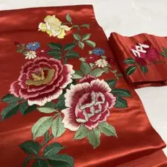 アンティーク帯 刺繍帯