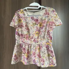 Dear Princess 半袖ブラウス M 美品 匿名配送 フラワープリント