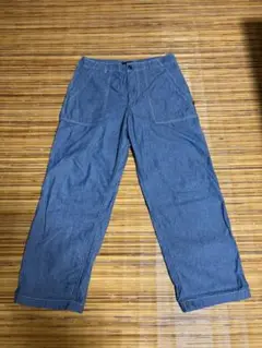DESCENDANT BAKER CHAMBRAY TROUSERS サイズ3