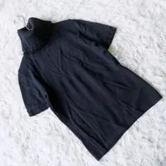 美品 【risalt】 (40) 半袖ニット タートルネック カジュアル