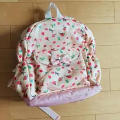 リュック　いちご　ピンク　りぼん　女の子　ねこ　ハート