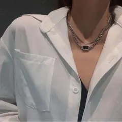 f18☆お洒落 シルバー ネックレス☆レディース ファッション★男女兼用 86