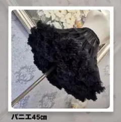 パニエ ふわふわボリューム メイド 黒ブラックロ リータ コスプレ ドレス