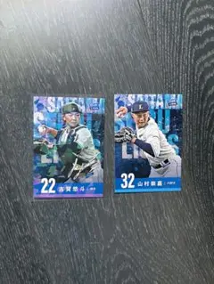 埼玉西武ライオンズ　ファンクラブカード　2枚