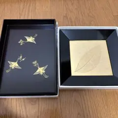 希少❇️新品未使用❇️象彦　蓋付き手許箱　京都　うるし塗装　漆器　文具箱　手紙箱 平安象彦 手許箱 京漆器 蒔絵 フタ付き 漆器 象彦波に千鳥 未