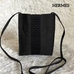 極美品✨ エルメス エールライン ショルダーバッグ グレー 斜め掛け ポシェット
