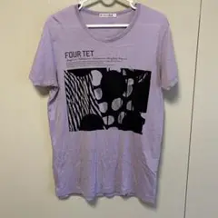 FOUR TET フォーテット グラフィック Tシャツ Mサイズ ラベンダー