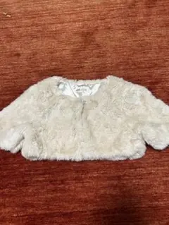 H&M ファーコート クリーム色